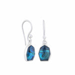 Ocean Earrings with Abalone & Sapphire by Lika Behar