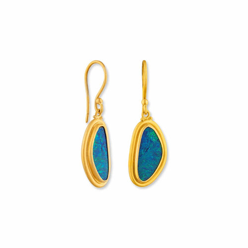 Ocean Earrings with Opal by Lika Behar
