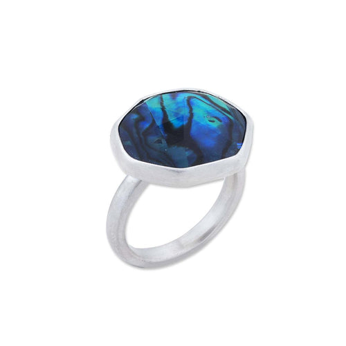 Ocean Ring with Abalone by Lika Behar