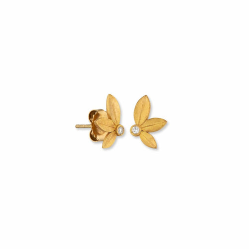 Ollie 22K Studs, Diamond by Lika Behar