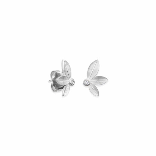 Ollie Sil Studs, Diamond by Lika Behar