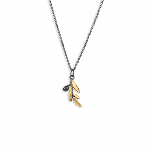 Ollie 33mm 24K&OXI Pendant by Lika Behar