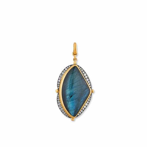 Olya Labradorite Necklace with Enhancer Bail by Lika Behar