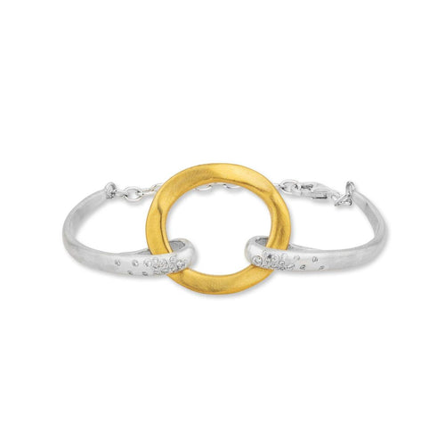Fused Gold Orion Bracelet with Diamonds by Lika Behar