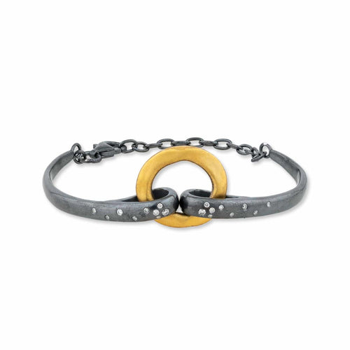 Mini Orion Goxd Bracelet 17MM with Diamond by Lika Behar