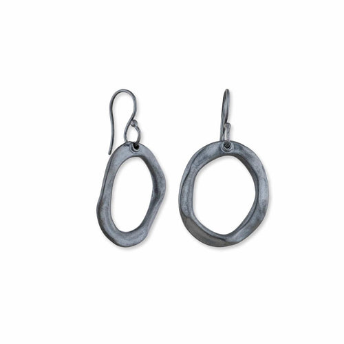 Orion Sterling Oxidized Silver Earrings by Lika Behar
