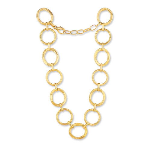 Orion Handmade 22K Chain Necklace with Diamond by Lika Behar