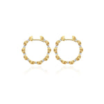 "DANCING ÉLITE" 18K Gold & Diamonds Hoop Earrings - OS7-589-Nanis-Renee Taylor Gallery