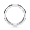 14K White Gold 6mm - Carved Men's Wedding Band in Satin Finish - MBH0221-60W4JJJ-Gabriel & Co.-Renee Taylor Gallery