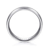 14K White Gold 6mm - Men's Wedding Band in Satin Finish - MBM0108-60W4JJJ-Gabriel & Co.-Renee Taylor Gallery