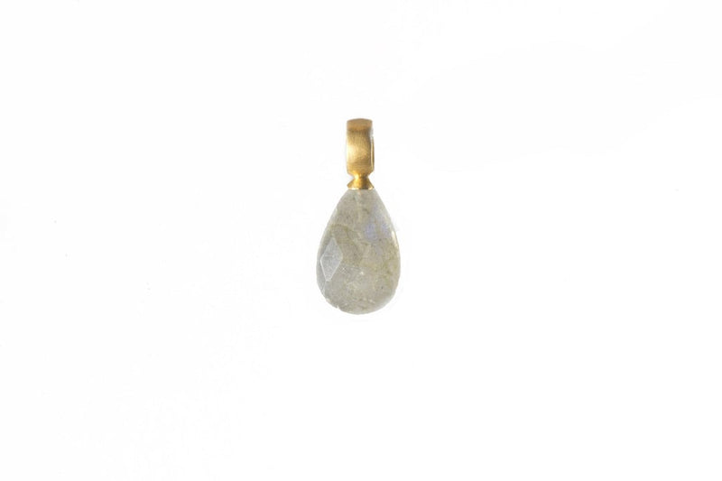 Pendant Labradorite Fair Trade 24K Gold Vermeil - P021-09-Joyla-Renee Taylor Gallery