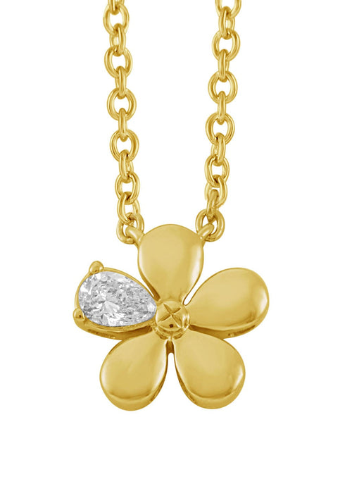 18K Yellow Gold and Diamond Pendant Necklace - P1215A-Paramount Gems-Renee Taylor Gallery