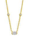 18K Yellow Gold and Diamond Pendant Necklace - P1216D-Paramount Gems-Renee Taylor Gallery