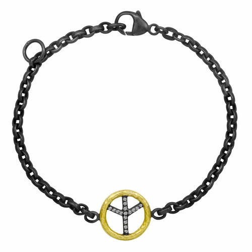 Peace Bracelet with Diamond by Lika Behar