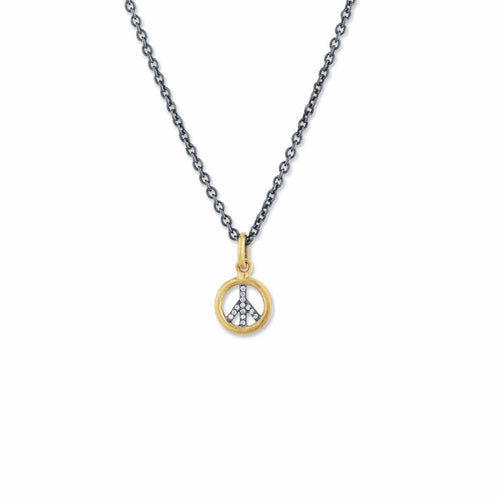 Circle Pendant with Diamond by Lika Behar