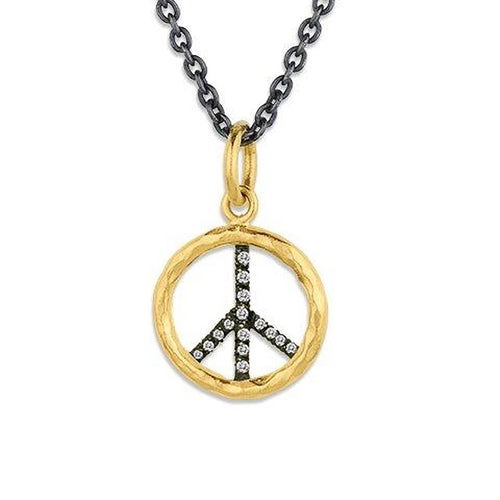Circle Pendant with Diamond by Lika Behar