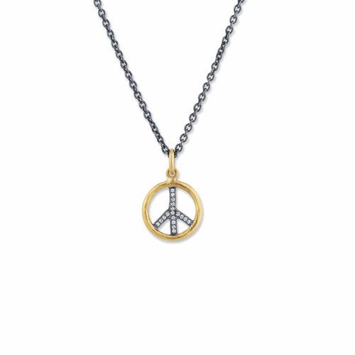 Circle Pendant with Diamond by Lika Behar