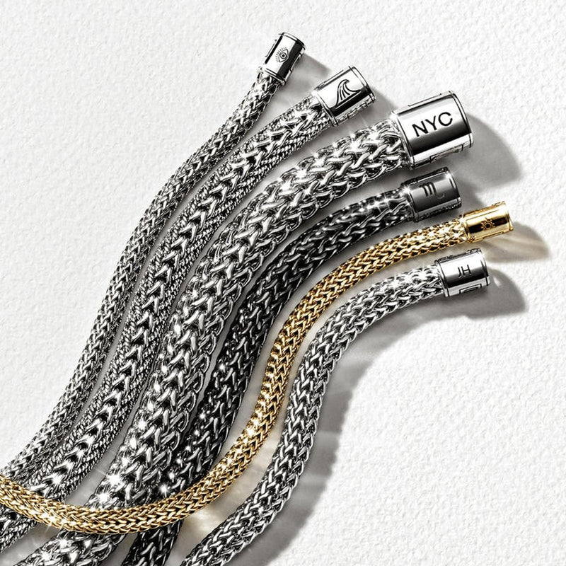 7.5mm Icon Dark Silver Bracelet - BU990400BRD-John Hardy-Renee Taylor Gallery