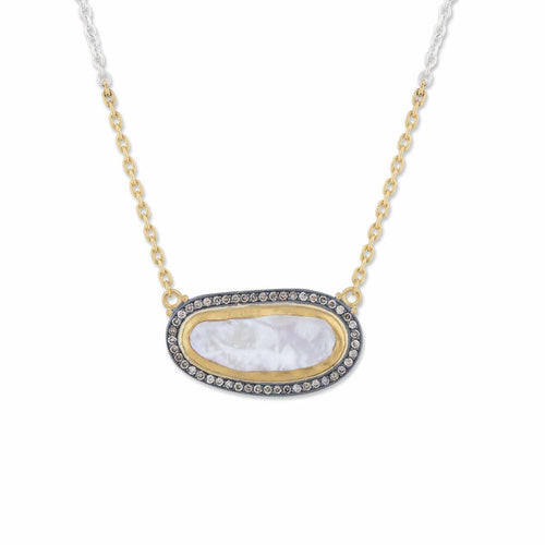 Pearlita Necklace with Diamond Cognac by Lika Behar