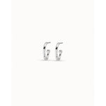 Silver Pick 1 Hoop Charm Earrings - PEN0700MTL0000U-UNO de 50-Renee Taylor Gallery