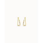 For U 18k gold Plated Link-Shaped Earrings - PEN0795ORO0000U-UNO de 50-Renee Taylor Gallery