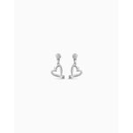 One Love Sterling Silver Plated Earrings - PEN0887MTL0000U-UNO de 50-Renee Taylor Gallery