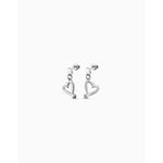 One Love Sterling Silver Plated Earrings - PEN0887MTL0000U-UNO de 50-Renee Taylor Gallery