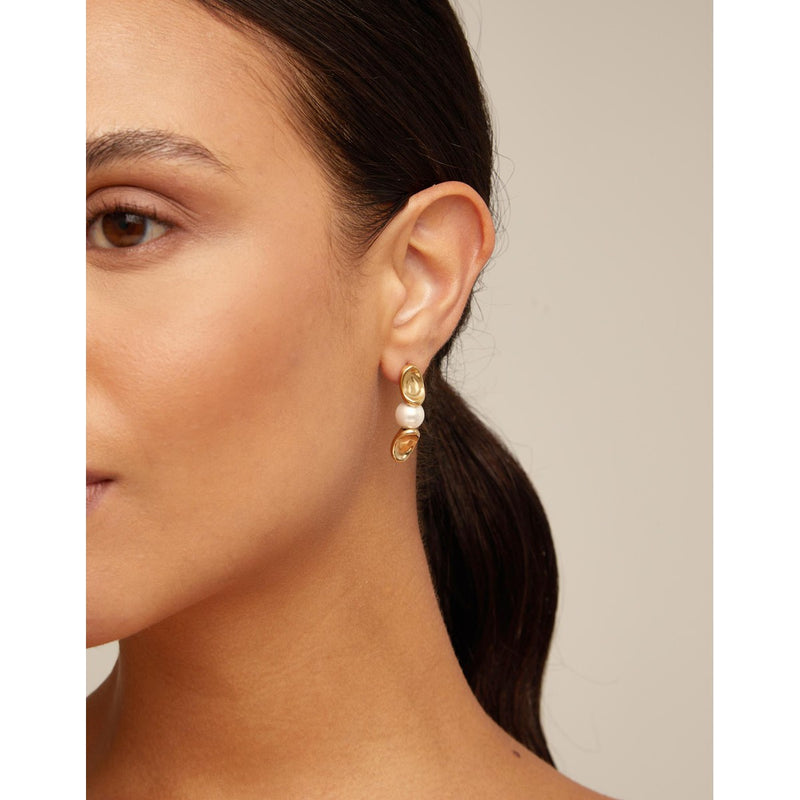 Legend 18K Gold Plated Earrings - PEN0890ORO0000U-UNO de 50-Renee Taylor Gallery
