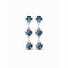 Sublime Sterling Silver Plated/Blue Earrings - PEN0912AZUMTL0U-UNO de 50-Renee Taylor Gallery