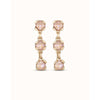 Sublime 18K Gold Plated Pink Earrings - PEN0912RSAORO0U-UNO de 50-Renee Taylor Gallery
