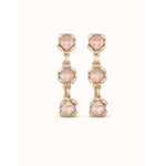 Sublime 18K Gold Plated Pink Earrings - PEN0912RSAORO0U-UNO de 50-Renee Taylor Gallery
