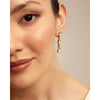 Sublime 18K Gold Plated Pink Earrings - PEN0912RSAORO0U-UNO de 50-Renee Taylor Gallery
