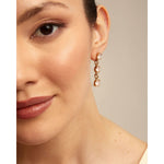 Sublime 18K Gold Plated Pink Earrings - PEN0912RSAORO0U-UNO de 50-Renee Taylor Gallery