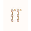Sublime 18K Gold Plated Pink Earrings - PEN0912RSAORO0U-UNO de 50-Renee Taylor Gallery