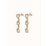 Sublime 18K Gold Plated Pink Earrings - PEN0912RSAORO0U-UNO de 50-Renee Taylor Gallery