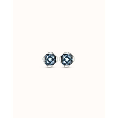 Aura Sterling Silver Plated Blue Earrings - PEN0913AZUMTL0U-UNO de 50-Renee Taylor Gallery