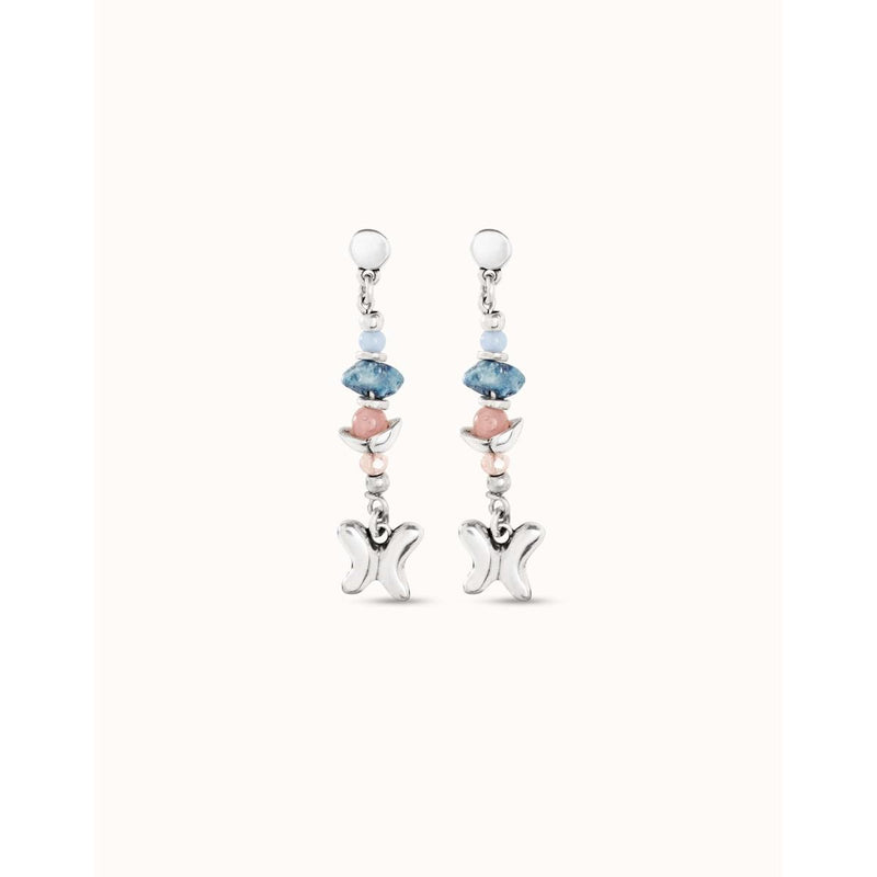 Silver Metamorphosis Butterfly Drop Earrings - PEN0924MCLMTL0U-UNO de 50-Renee Taylor Gallery