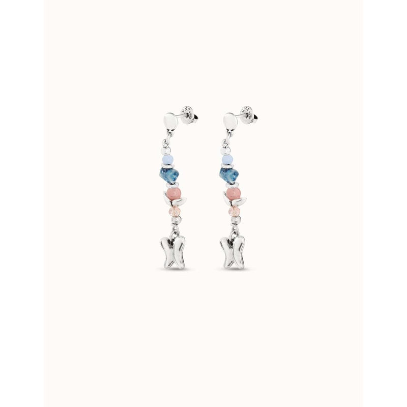 Silver Metamorphosis Butterfly Drop Earrings - PEN0924MCLMTL0U-UNO de 50-Renee Taylor Gallery