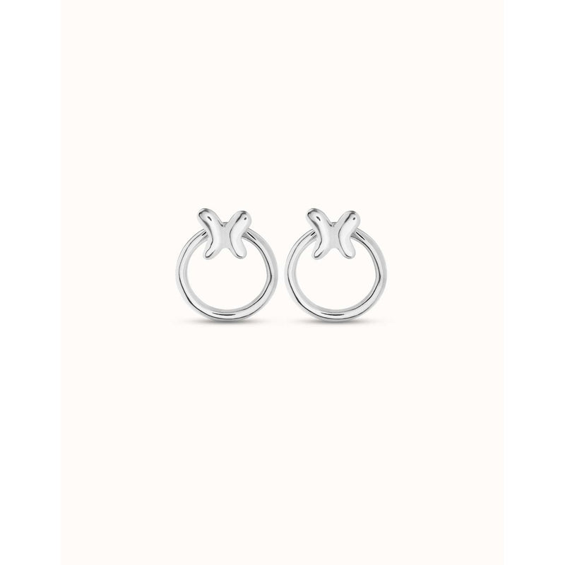 Butterfly Effect Sterling Silver Plated Earrings - PEN0926MTL0000U-UNO de 50-Renee Taylor Gallery