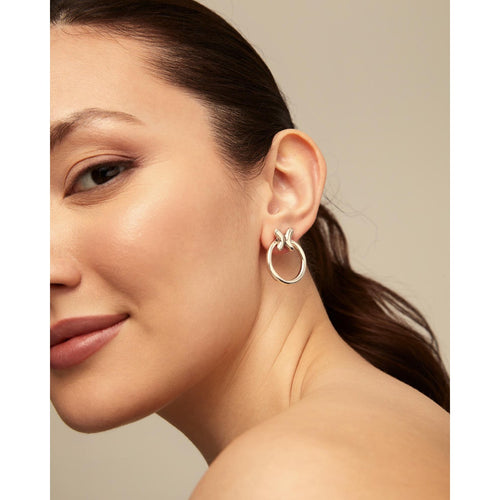 Butterfly Effect Sterling Silver Plated Earrings - PEN0926MTL0000U-UNO de 50-Renee Taylor Gallery