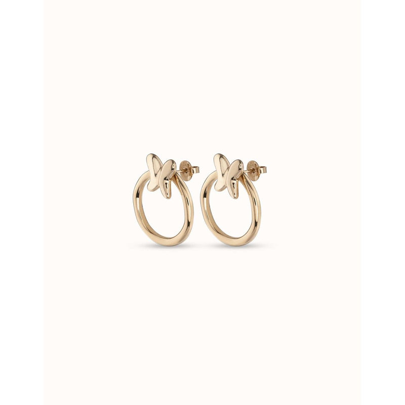 Butterfly Effect 18K Gold Plated Earrings - PEN0926ORO0000U-UNO de 50-Renee Taylor Gallery