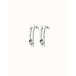 On My Own Sterling Silver Plated Earrings - PEN0928GRSMTL0U-UNO de 50-Renee Taylor Gallery