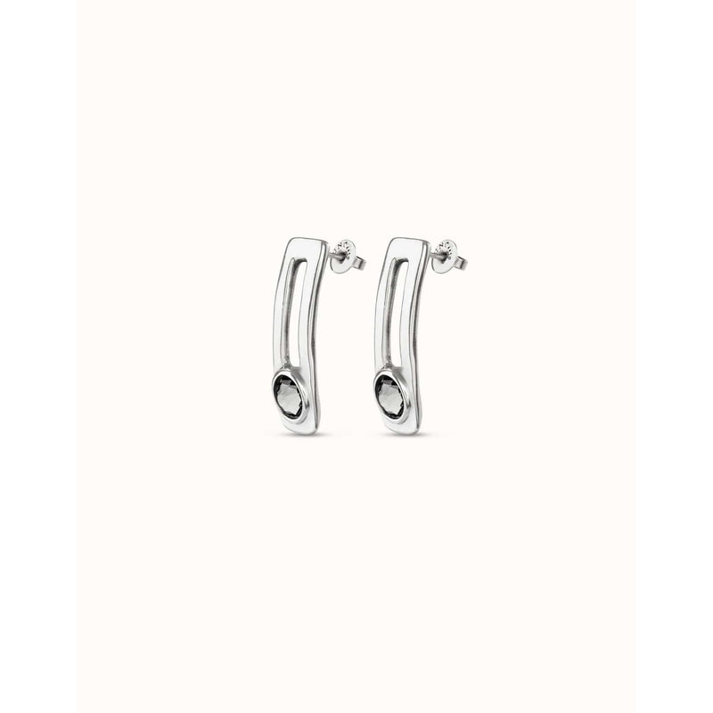 On My Own Sterling Silver Plated Earrings - PEN0928GRSMTL0U-UNO de 50-Renee Taylor Gallery