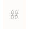 Groovy Sterling Silver Plated Earrings - PEN0931MTL0000U-UNO de 50-Renee Taylor Gallery