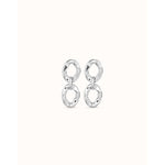 Groovy Sterling Silver Plated Earrings - PEN0931MTL0000U-UNO de 50-Renee Taylor Gallery