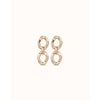 Groovy 18K Gold Plated Earrings - PEN0931ORO0000U-UNO de 50-Renee Taylor Gallery