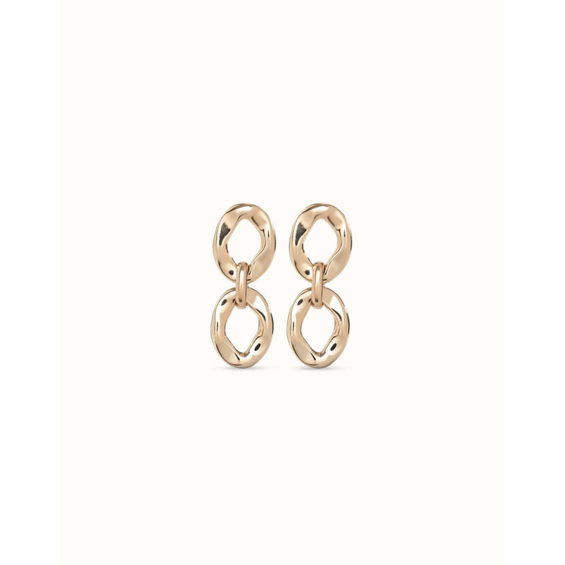 Groovy 18K Gold Plated Earrings - PEN0931ORO0000U-UNO de 50-Renee Taylor Gallery