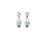 To You Sterling Silver Plated Earrings - PEN0938VRDMTL0U-UNO de 50-Renee Taylor Gallery