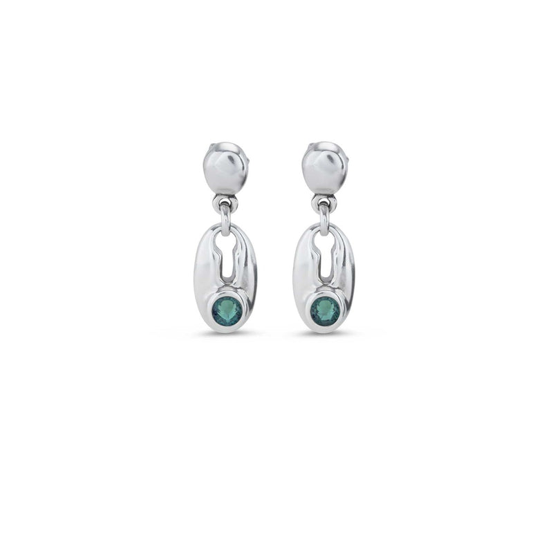 To You Sterling Silver Plated Earrings - PEN0938VRDMTL0U-UNO de 50-Renee Taylor Gallery