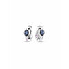 Sterling Silver Plated Earrings with Black Crystal - PEN0955MCLMTL0U-UNO de 50-Renee Taylor Gallery